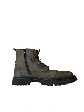 BROWNS B2 Olive Army Green Men’s Lace-Up Combat Rugged Boots Size EU 44 US 11